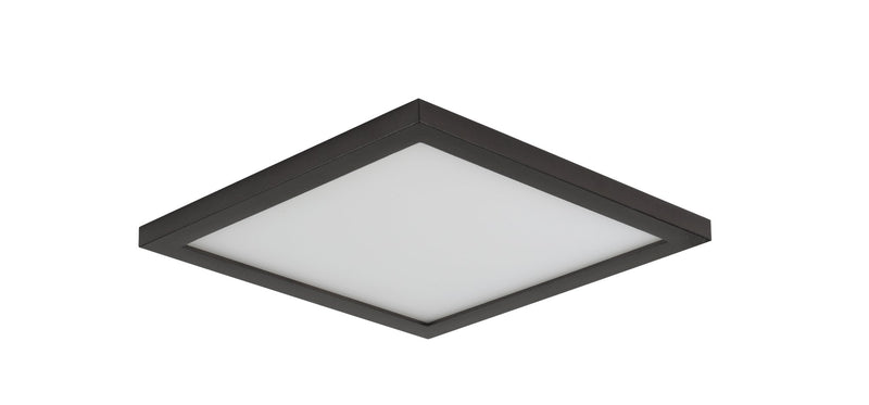 Wafer 9" Square LED Flush Mount in Bronze