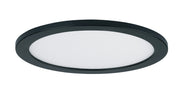 Wafer 15" Round LED Flush Mount in Black