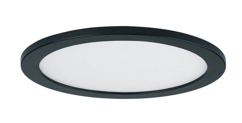 Wafer 15" Round LED Flush Mount in Black