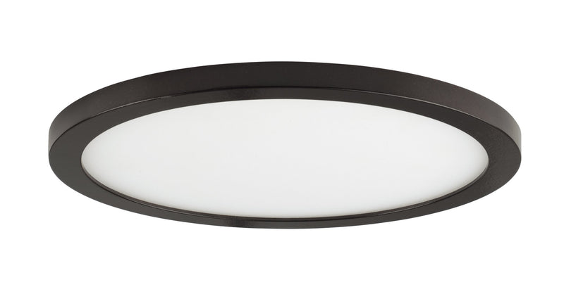 Wafer 15" Round LED Flush Mount in Bronze