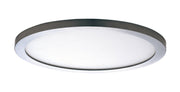 Wafer 15" Round LED Flush Mount in Satin Nickel