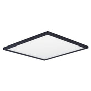 Wafer 15" Square LED Flush Mount in Black