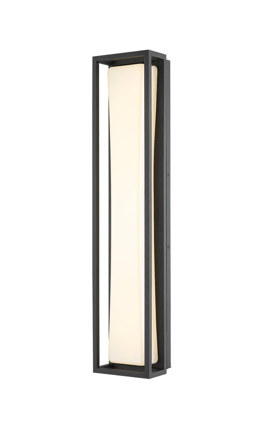 Baden Outdoor 1 Light 5" Outdoor Wall Light, 24" Tall in Black