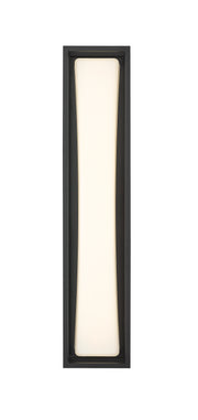 Baden Outdoor 1 Light 5" Outdoor Wall Light, 24" Tall in Black