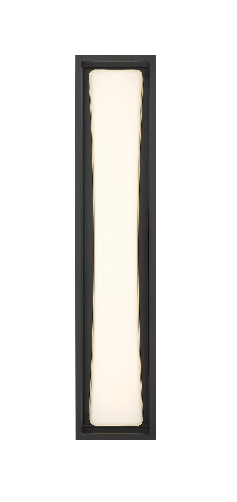 Baden Outdoor 1 Light 5" Outdoor Wall Light, 24" Tall in Black