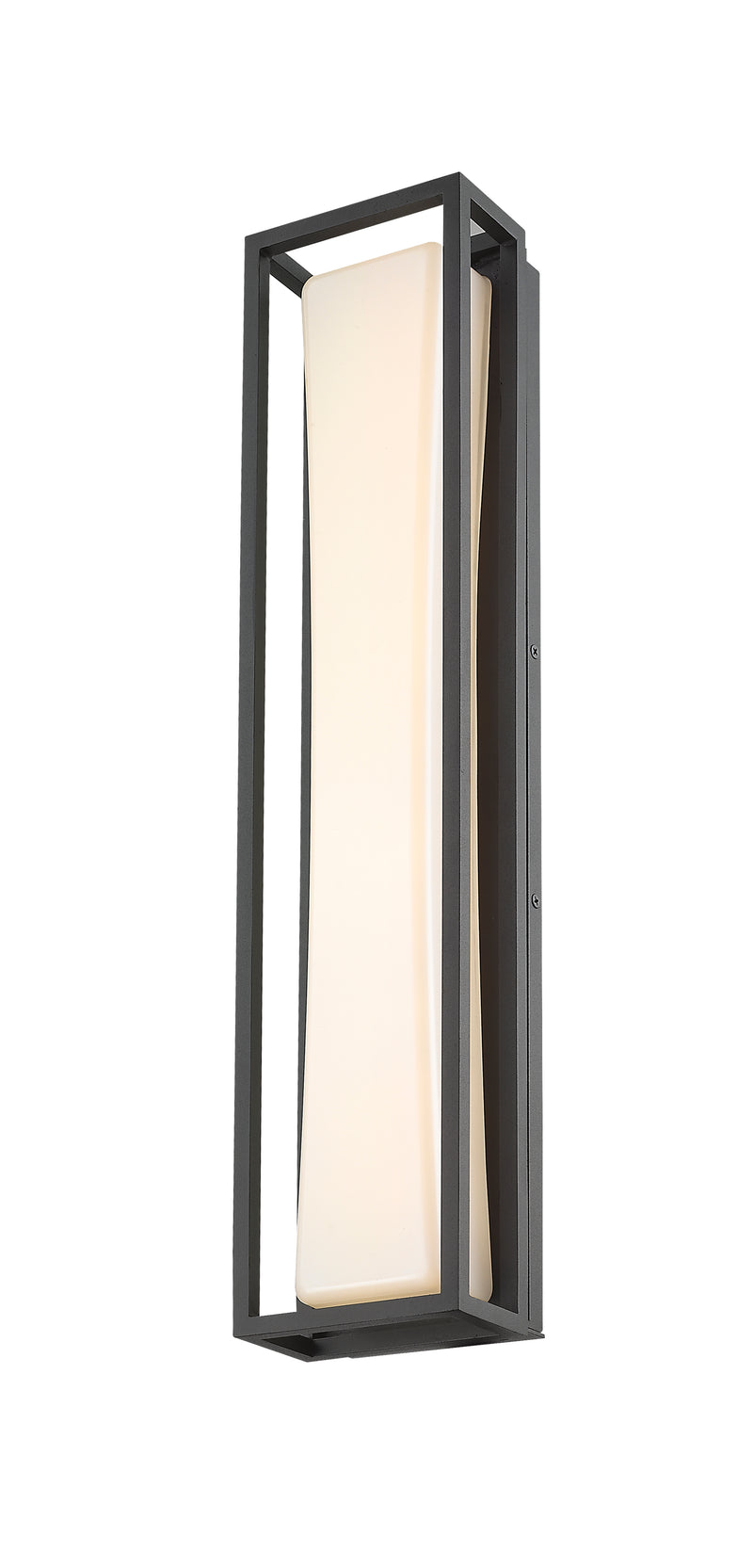 Baden Outdoor 1 Light 5" Outdoor Wall Light, 24" Tall in Black