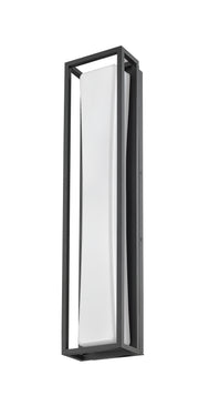 Baden Outdoor 1 Light 5" Outdoor Wall Light, 24" Tall in Black