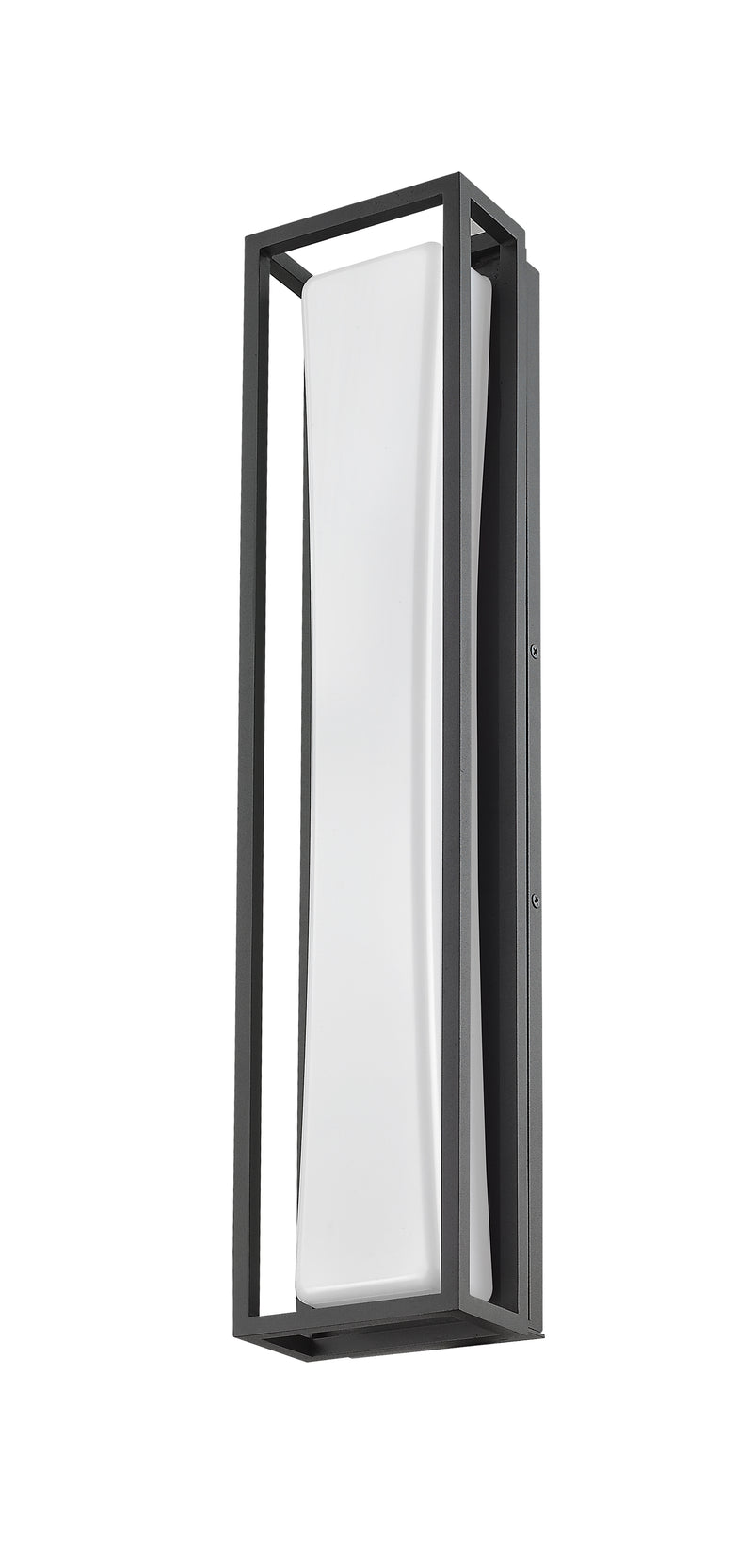 Baden Outdoor 1 Light 5" Outdoor Wall Light, 24" Tall in Black