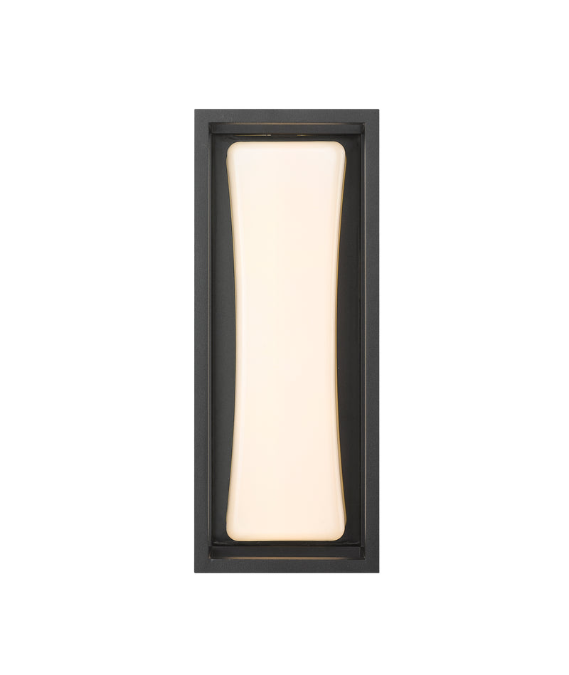 Baden Outdoor 1 Light 5" Outdoor Wall Light, 12.5" Tall in Black