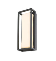 Baden Outdoor 1 Light 5" Outdoor Wall Light, 12.5" Tall in Black
