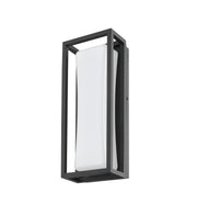 Baden Outdoor 1 Light 5" Outdoor Wall Light, 12.5" Tall in Black