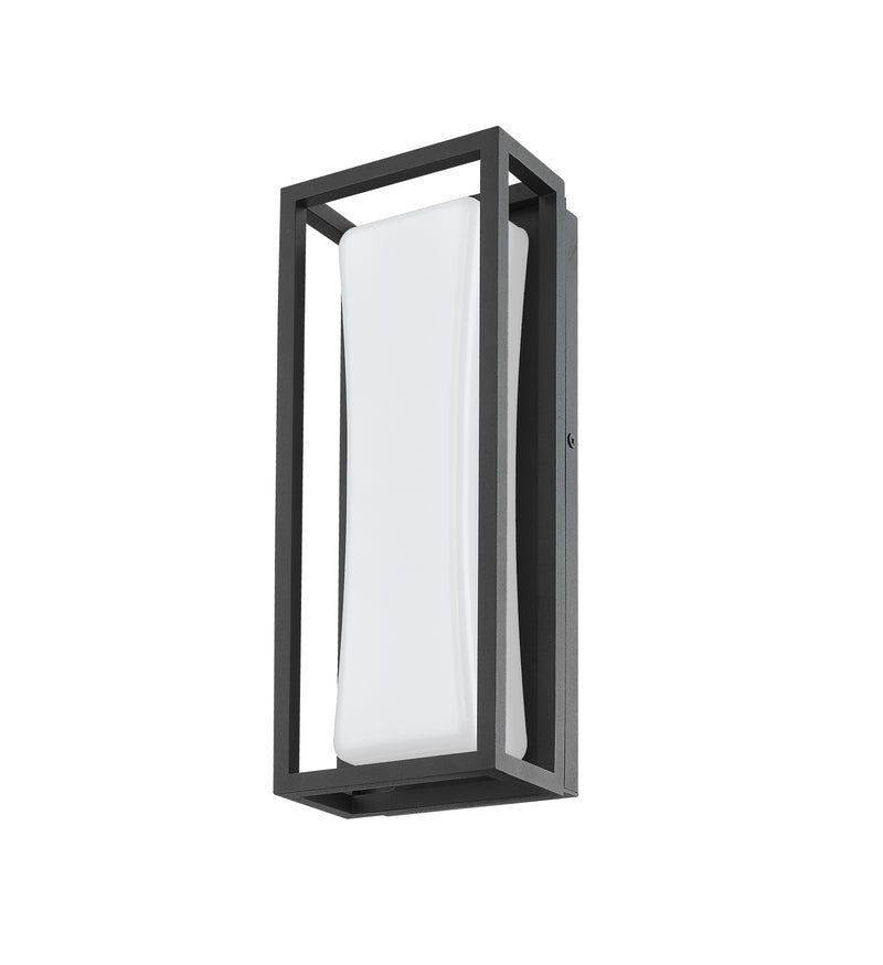 Baden Outdoor 1 Light 5" Outdoor Wall Light, 12.5" Tall in Black