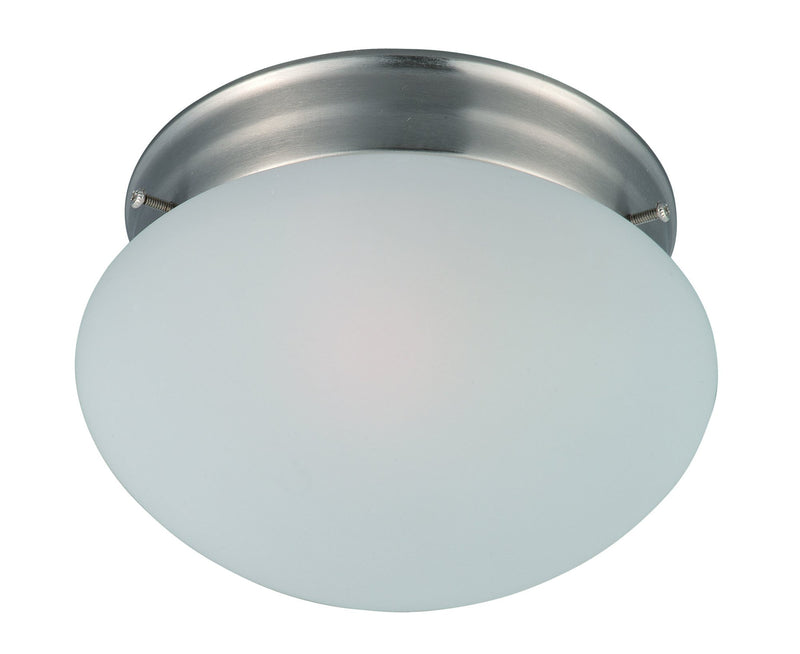 Essentials 7.5" 1 Light Flush Mount in Satin Nickel