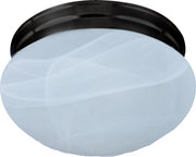 Essentials 9" 2 Light Flush Mount in Oil Rubbed Bronze