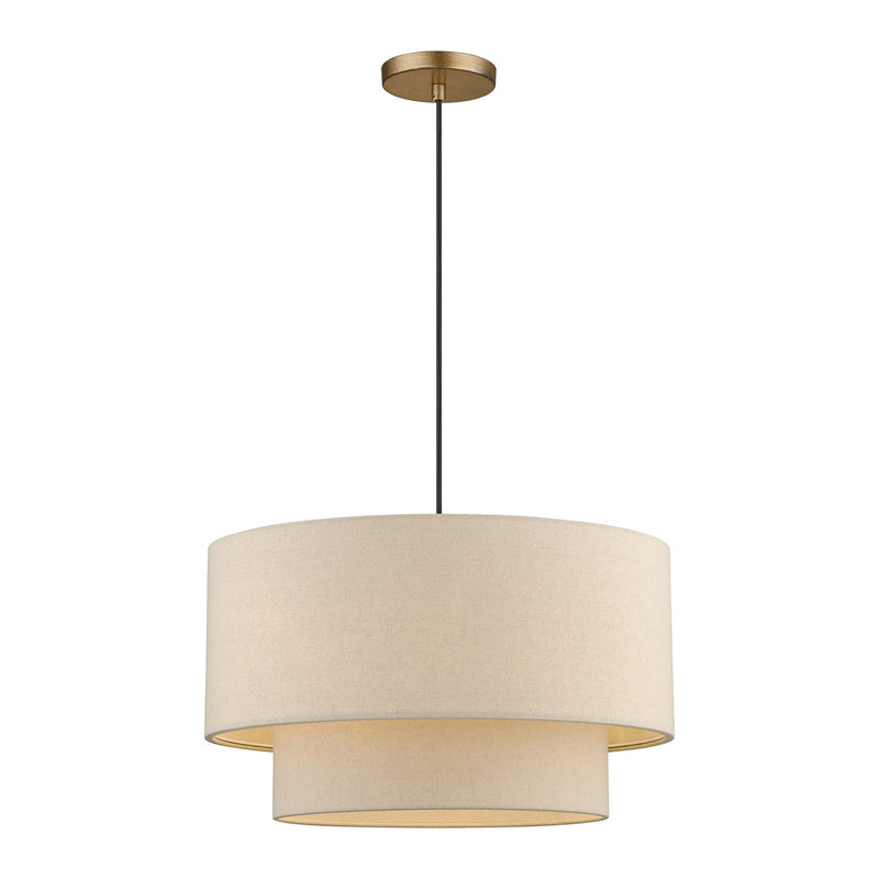 Bellingham 3-Light Pendant in Antique Gold Leaf