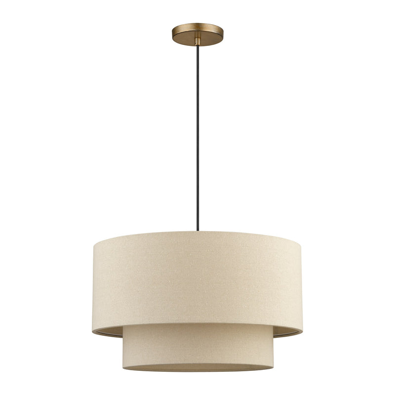 Bellingham 3-Light Pendant in Antique Gold Leaf