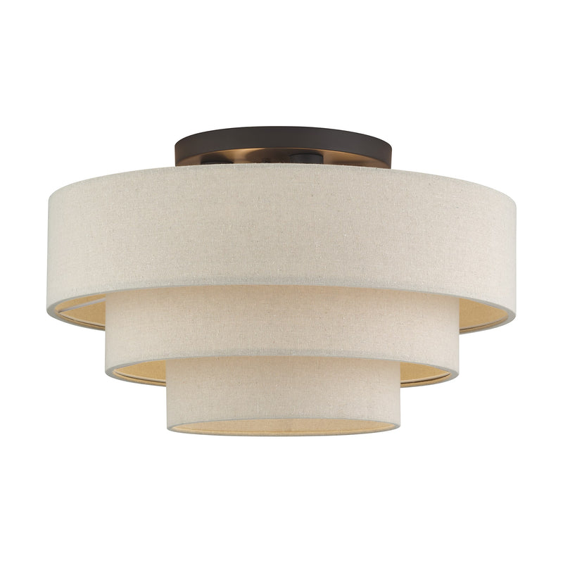 Bellingham 4-Light Extra Large Semi-Flush Mount in Bronze