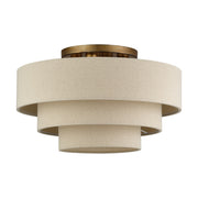 Bellingham 4-Light Extra Large Semi-Flush Mount in Antique Gold Leaf
