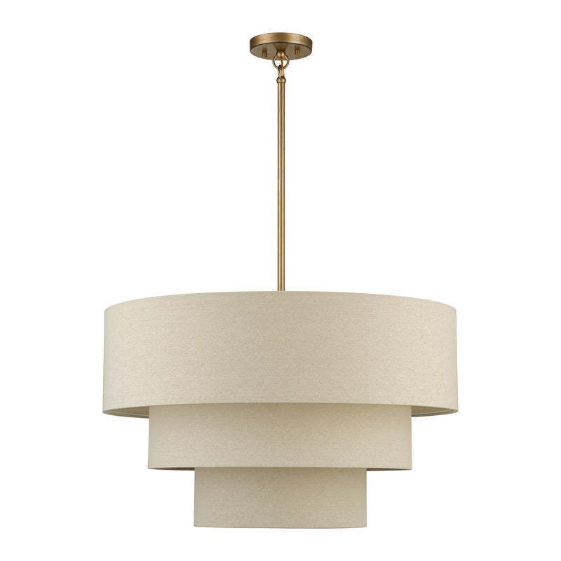 Bellingham 5-Light 28" Chandelier in Antique Gold Leaf