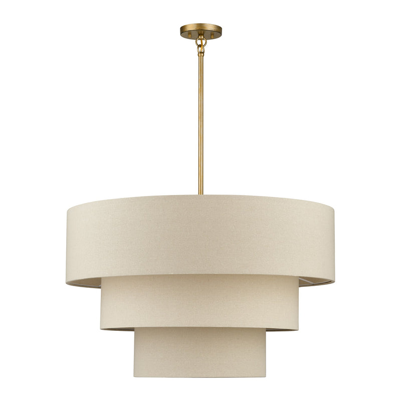Bellingham 8-Light Large Chandelier in Antique Gold Leaf