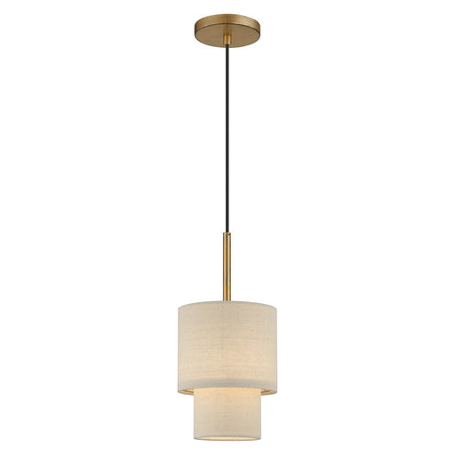 Bellingham Mini Pendant in Antique Gold Leaf