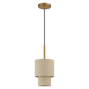 Bellingham Mini Pendant in Antique Gold Leaf