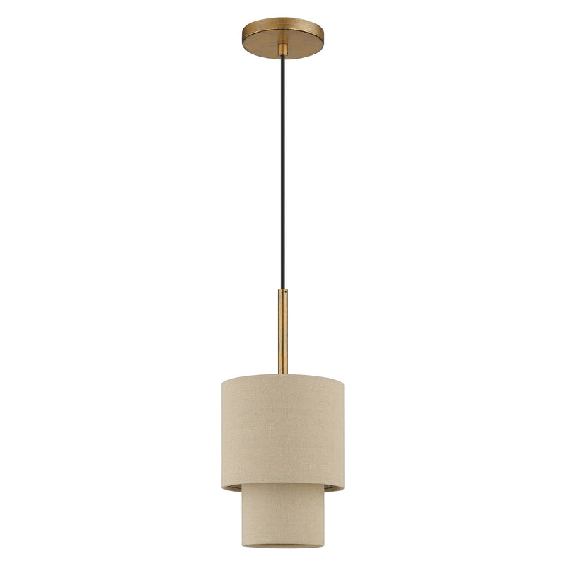 Bellingham Mini Pendant in Antique Gold Leaf