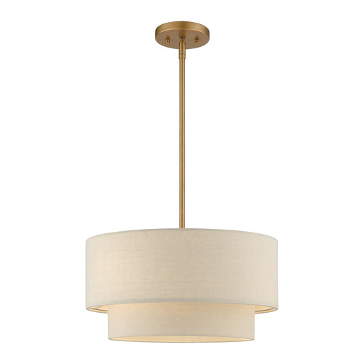 Bellingham 3-Light Tiered Chandelier in Antique Gold Leaf