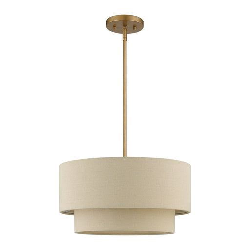 Bellingham 3-Light Tiered Chandelier in Antique Gold Leaf