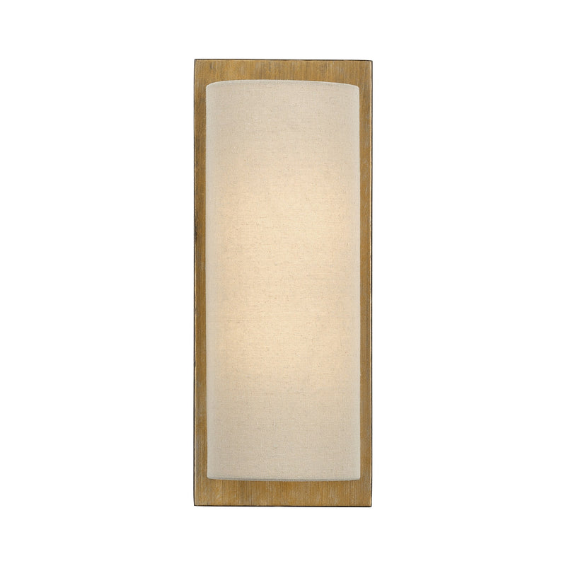 Bellingham 2-Light Rectangular ADA Wall Sconce in Antique Gold Leaf