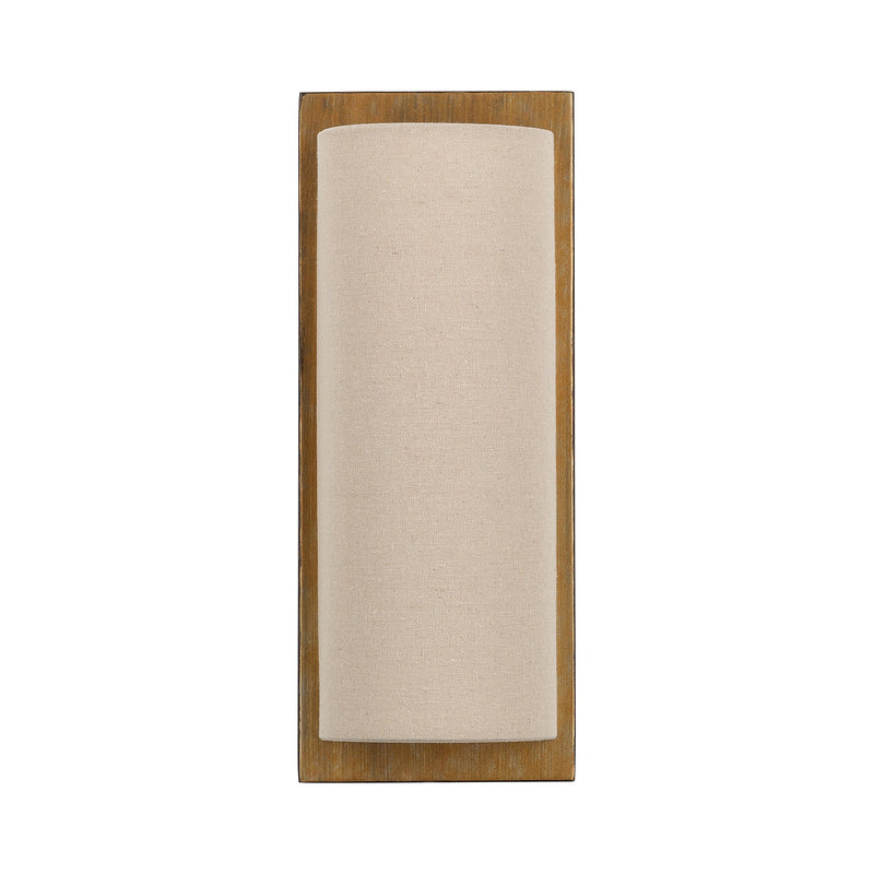 Bellingham 2-Light Rectangular ADA Wall Sconce in Antique Gold Leaf