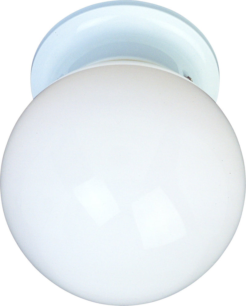 Essentials 6" 1 Light Flush Mount in White