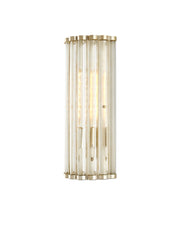 Warwick Tall Wall Sconce in Clear / Contemporary Silver Leaf