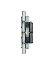 Centurion Wall Sconce in Clear / Satin Black