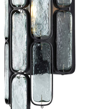 Centurion Wall Sconce in Clear / Satin Black