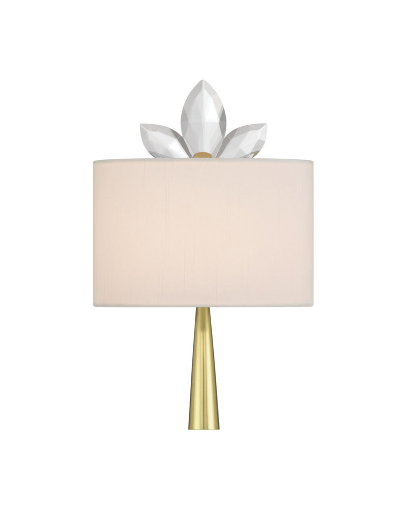 Trillium Wall Sconce in Clear / Brass