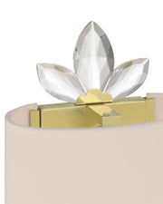 Trillium Wall Sconce in Clear / Brass