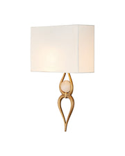Omorfos Wall Sconce in Antique Brass / Natural White