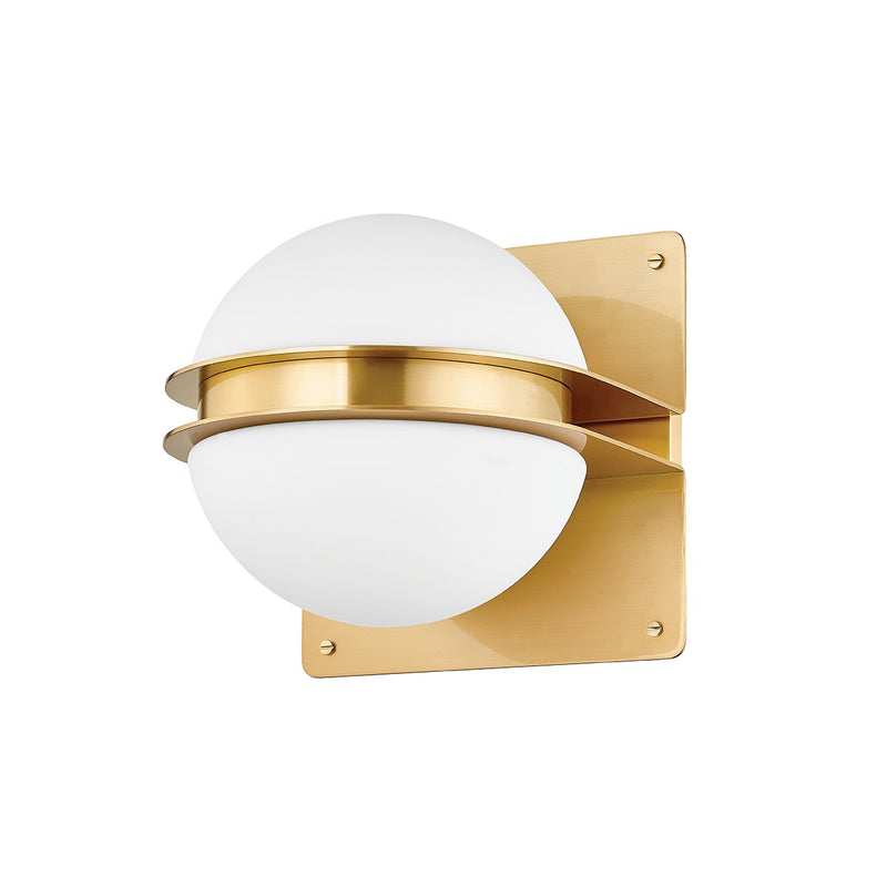 Rudolf 2-Light Wall Sconce in Aged Brass