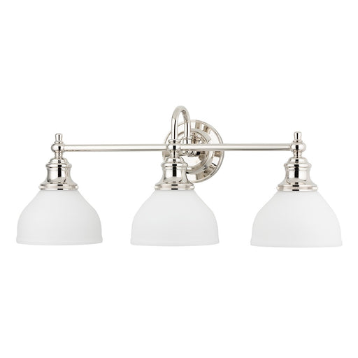 Sutton 3-Light Bath Vanity Light in Polished Nickel