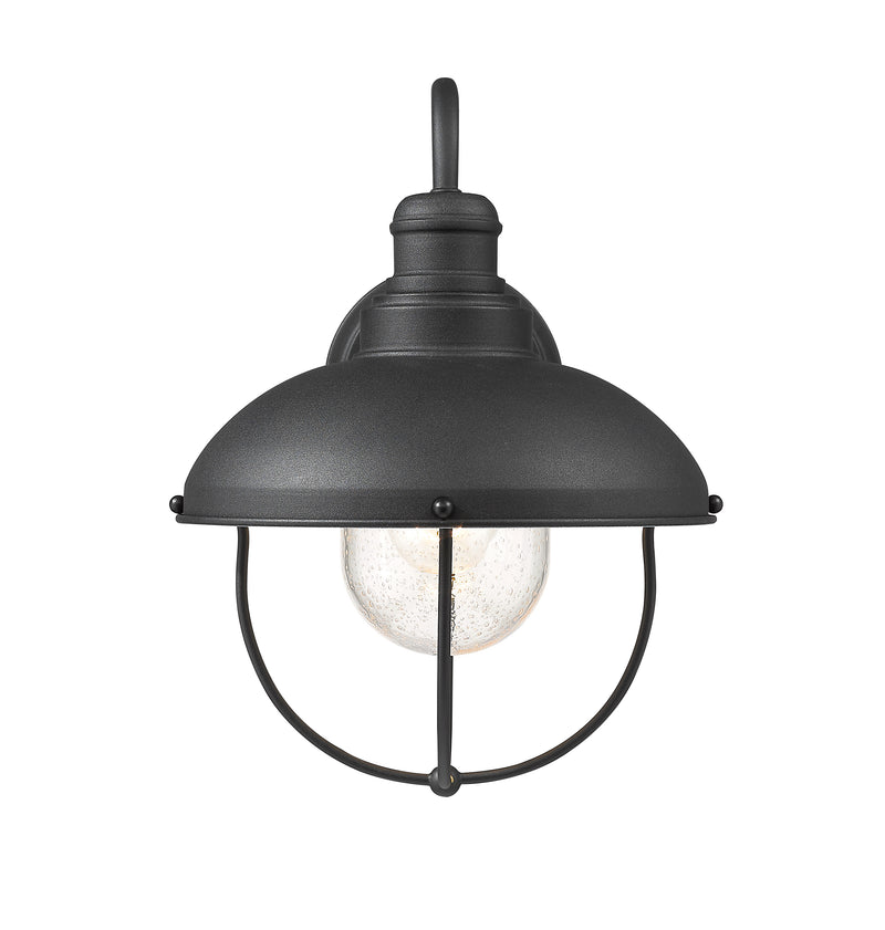Ansel 1 Light 10.75" Outdoor Wall Light in Black