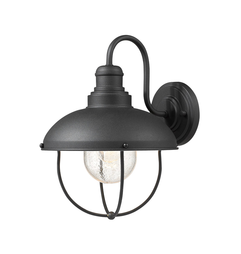 Ansel 1 Light 10.75" Outdoor Wall Light in Black