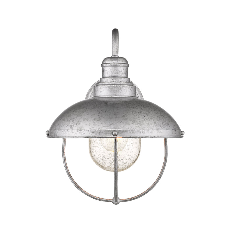 Ansel 1 Light 10.75" Outdoor Wall Light in Galvanized