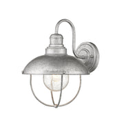 Ansel 1 Light 10.75" Outdoor Wall Light in Galvanized