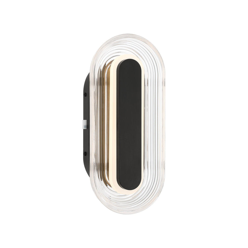Plexus LED Outdoor Wall Sconce in Matte Black