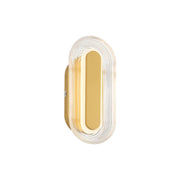 Plexus LED Outdoor Wall Sconce in Satin Brushed Gold