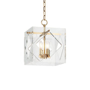 Travis 4-Light Chandelier in Aged Brass