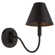 Waltz Swing Arm Wall Sconce in Matte Black