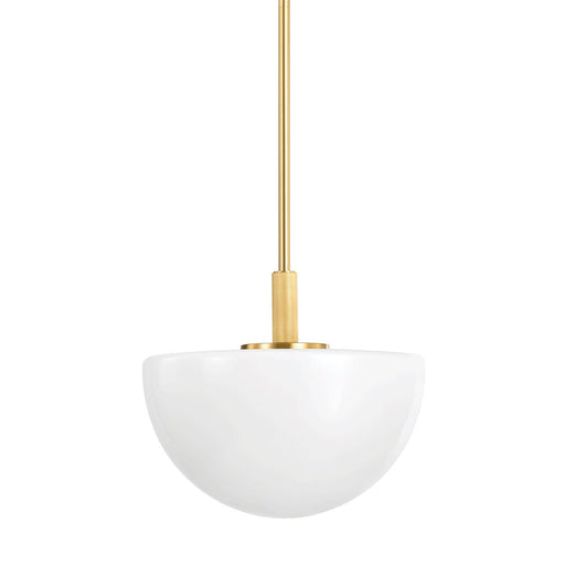 Lethbridge Medium Pendant in Aged Brass