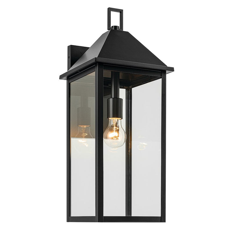 Prin Large Outdoor Wall Lantern in Black